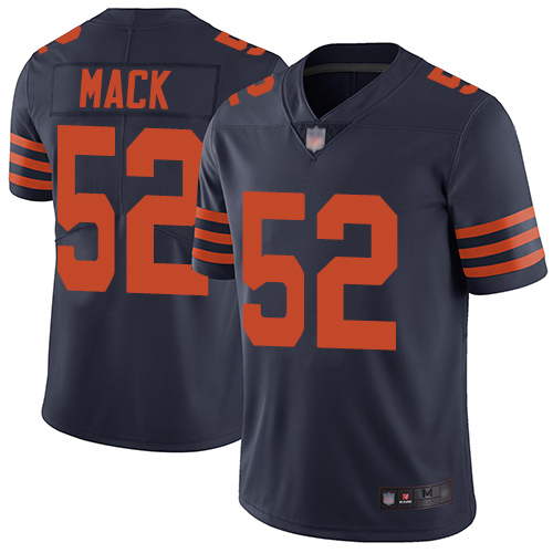Chicago Bears Limited Navy Blue Men Khalil Mack Jersey NFL Football #52 Rush Vapor Untouchable->chicago bears->NFL Jersey